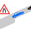 Lors d'un croisement difficile sur une route en pente ...